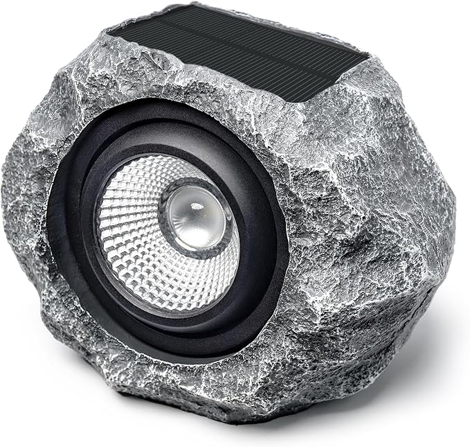 Solar Rock Lights Outdoor, Angle Adjustable Solar Lights Outdoor Waterproof by DGSCAK
