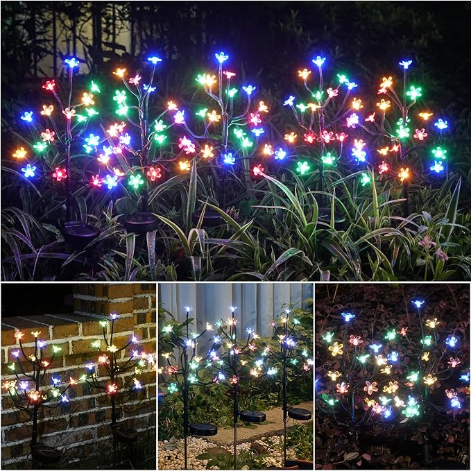 Solar Garden Lights Waterproof, Solar Lights Outdoor Decorative 8Pack, 160Led - Image 7