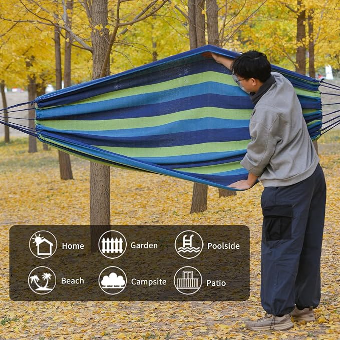 Camping Hammock Comfortable Fabric Hammocks - Image 4