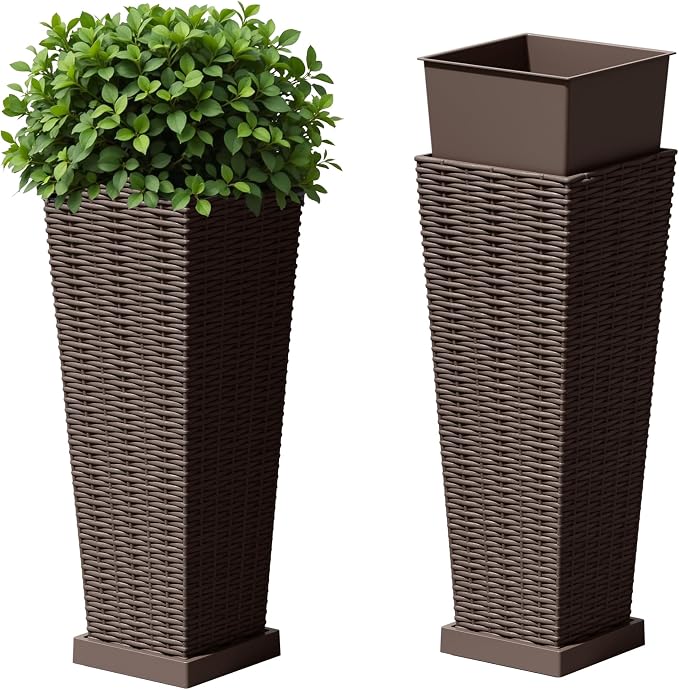 Devoko Resin Tall Planters by DEVOKO