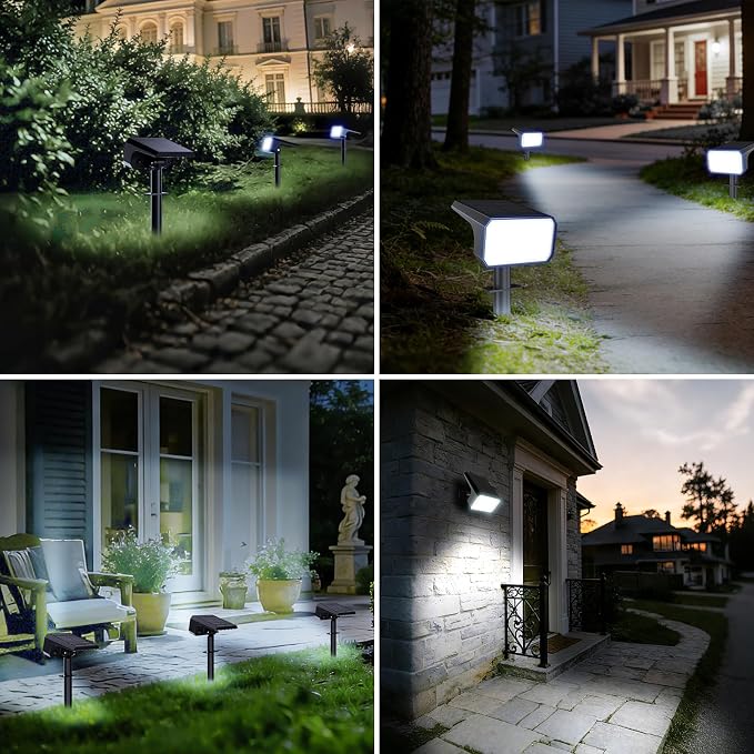 Fabrito Solar Spot Lights Outdoor 10 Pack, Auto On/Off Spotlights, IP67 - Image 6