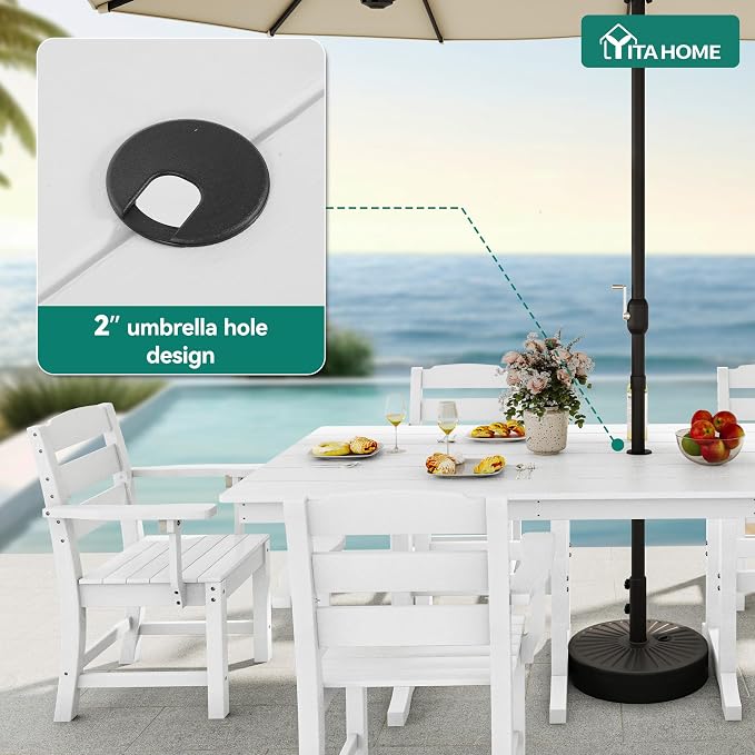 YITAHOME HDPE Patio Dining Table - Image 6