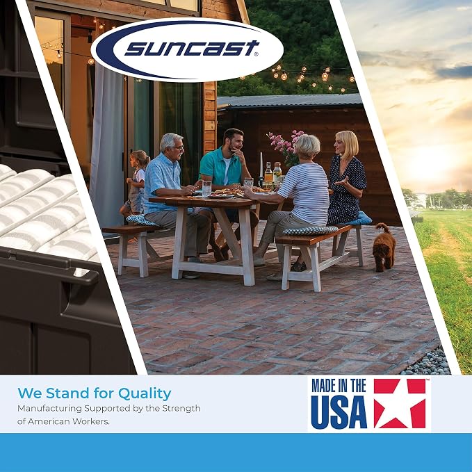 Suncast Outdoor Wicker Love Seat - Image 9