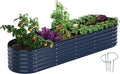 Galvanized Metal Planter Raised Garden Bed Kit by ZFHgarden