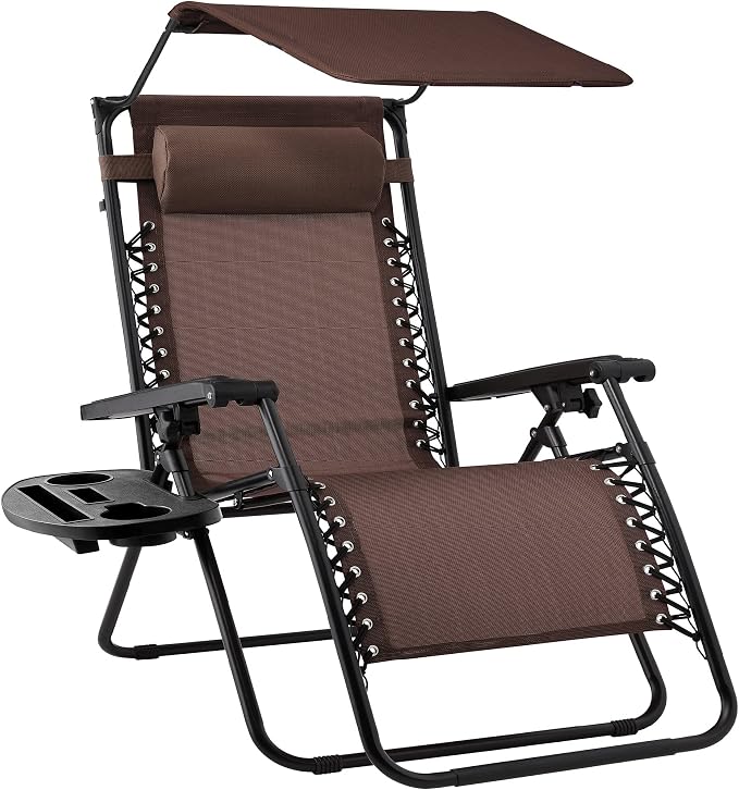 Best Choice Products Folding Zero Gravity Outdoor Recliner Patio Lounge Chair by BestChoiceProducts