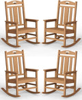 Ciokea Oversized Outdoor Rocking Chairs Set of 4, 380lbs Heavy-Duty Large Patio by CIOKEA