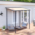 Aoxun 8x5 Lean to Gazebo Outdoor Pergola by Aoxun