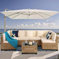 KIGOTY Patio Furniture Set, 7 Pieces Modular Outdoor Sectional Sofa, PE Rattan by KIGOTY