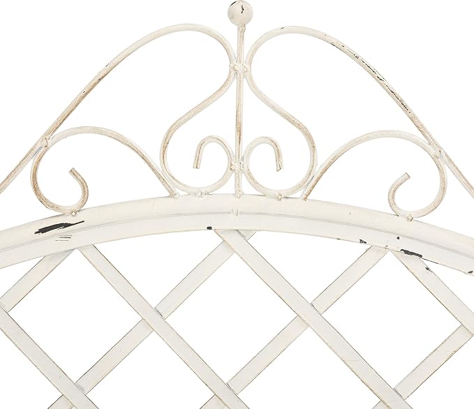 Safavieh PAT5017A Collection Adina Antique White Wrought Iron 51.25" Outdoor - Image 8