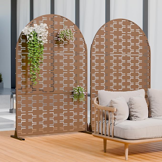 Casaphoria Metal Arched Privacy Screen Outdoor - Image 2