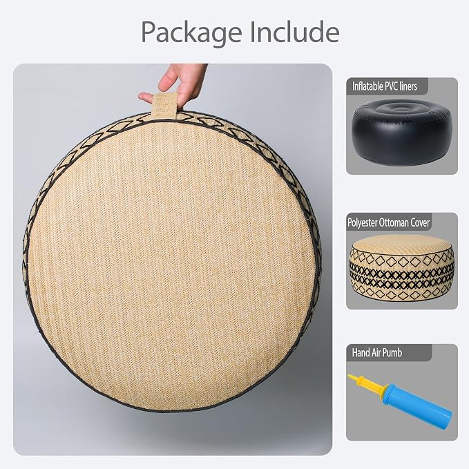 Outdoor Inflatable Ottoman - Image 3