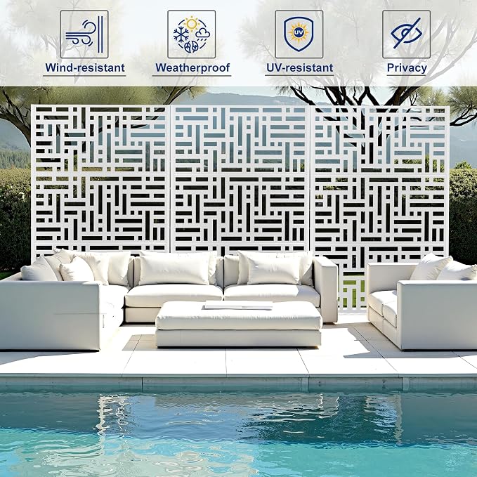 Outdoor Privacy Screen, Freestanding Privacy Fence Panels - Image 4