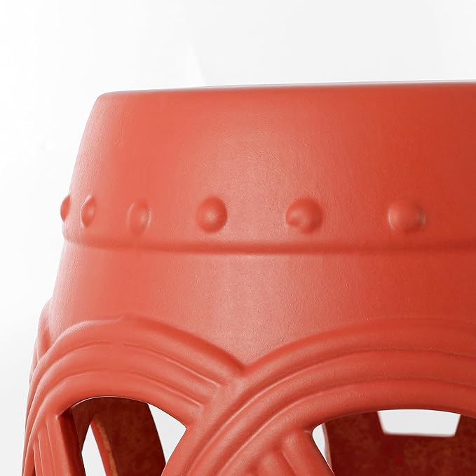 JONATHAN Y TBL1022G Lucky Coins 16" Chinese Ceramic Drum Indoor/Outdoor Garden - Image 7