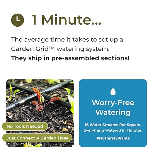 The Garden Grid | Pre-Assembled Garden Bed Watering System – Waters Every Plant - Image 2