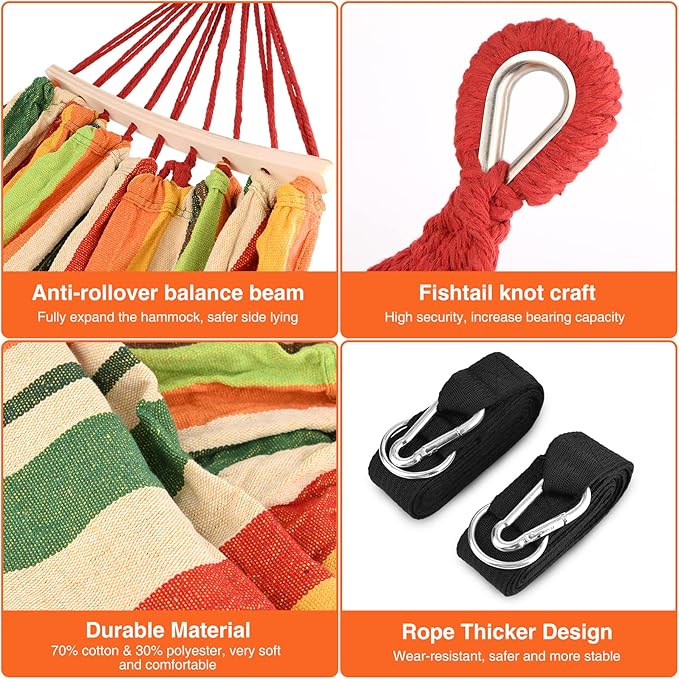 Bestrip Portable Hammock Single & Double Hammocks - Image 5