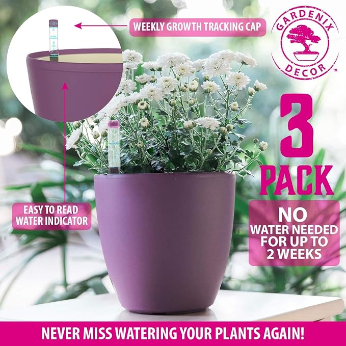 GARDENIX DECOR Self Watering Pots - Image 6