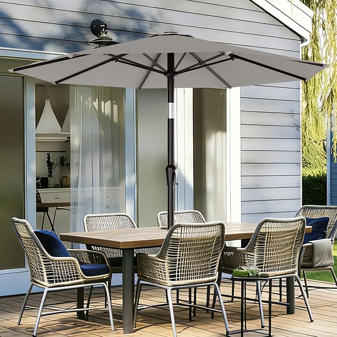 AreShark 9 FT Patio Umbrella for Outdoor, Outdoor Table Umbrella - Image 2