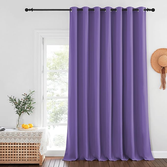 NICETOWN Blackout Curtains for Sliding Glass Door Room Divider Noise Reduce by NICETOWN