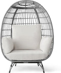 Best Choice Products Wicker Egg Chair, Oversized Indoor Outdoor Lounger by BestChoiceProducts