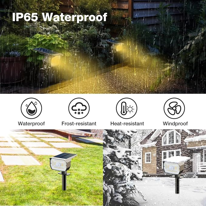 nipify 10 Pack Solar Spot Lights Outdoor Motion Sensor - Image 5