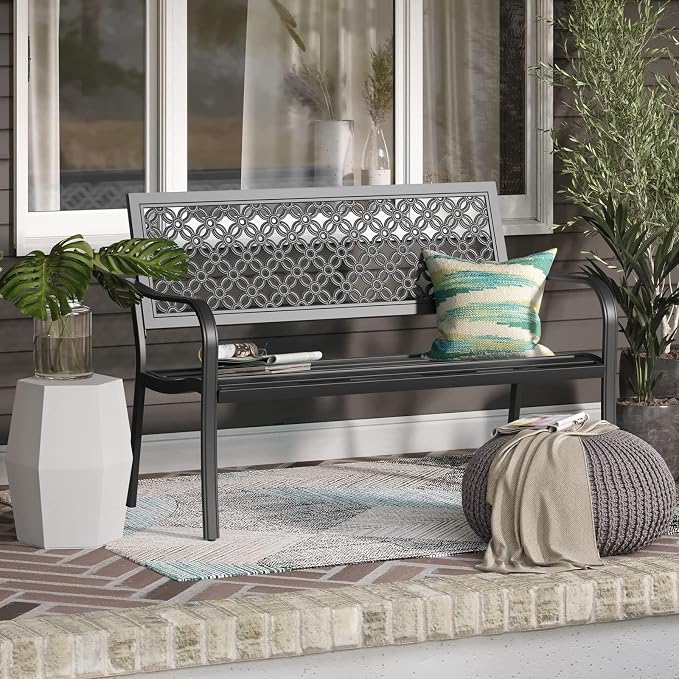 Grand patio 50" Outdoor Bench, Garden Benches - Image 7