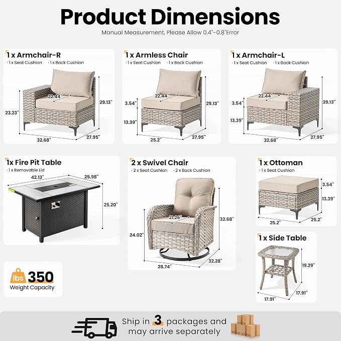 ovios 8-Piece Patio Furniture Set - Image 8