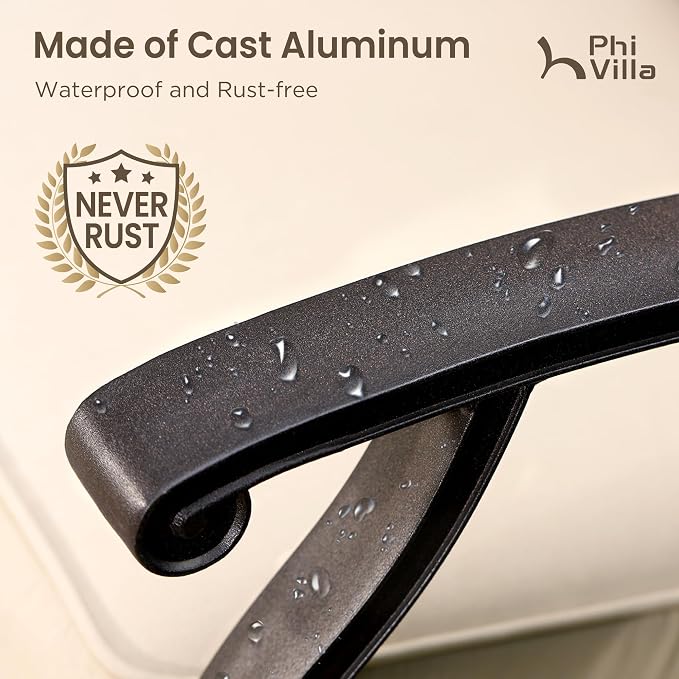 PHI VILLA Patio Furniture Set, Pub Bistro Set - Image 8
