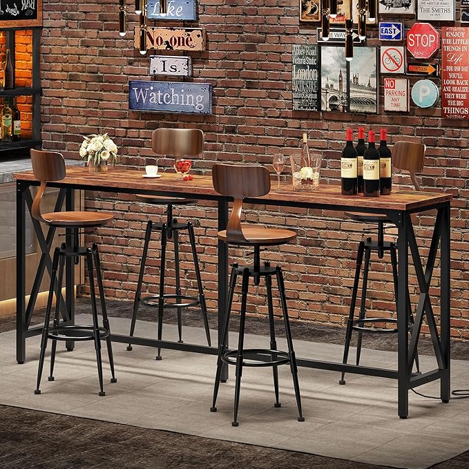70.9'' Bar Table, Kitchen Dining Table by Choezon