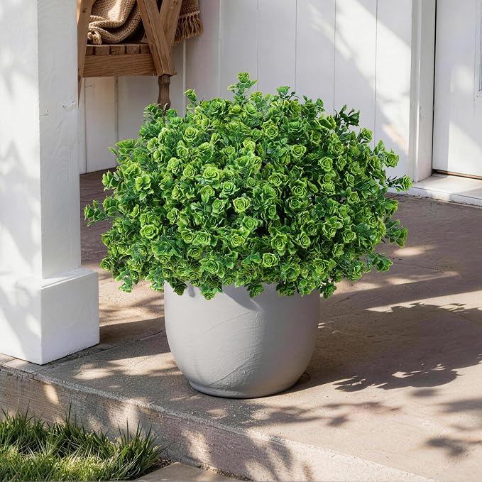 Artificial Fake Outdoor Plants for Spring Summer Decoration, 12 Bundles Fake - Image 3