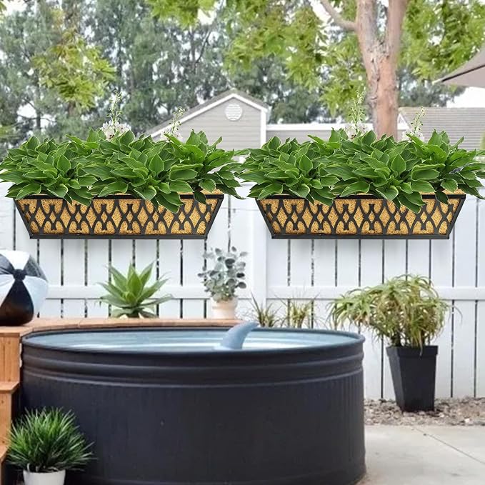 4 Pack 24 Inch Window Boxes Planters - Image 7
