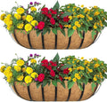 2pack 16-inch Window Sill Window Railing Planters by SMYAXUNW