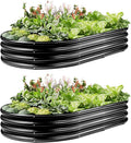 2 Pack Raised Garden Bed Kits, Easy Assembly Metal Raised Bed by Gartist