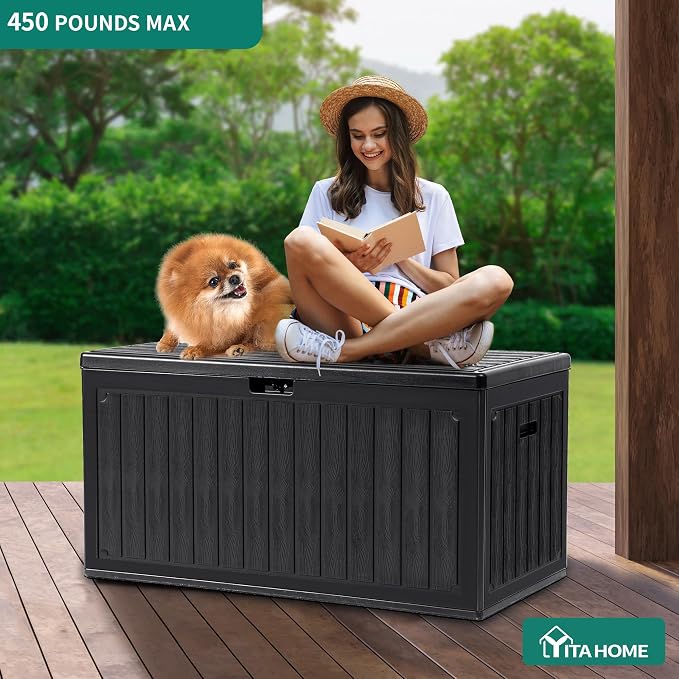 YITAHOME 90 Gallon Large Deck Box - Image 7