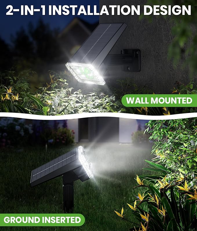 Bright Solar Spot Lights Outdoor 4 Pack, Solar Lights Outdoor Waterproof IP67 - Image 5