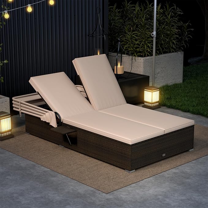 Tangkula Outdoor Rattan Daybed - Image 2