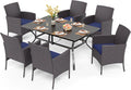 PHI VILLA 7 Piece Outdoor Dining Set by PHIVILLAThepioneerofcomfortablehouseholdsupplies