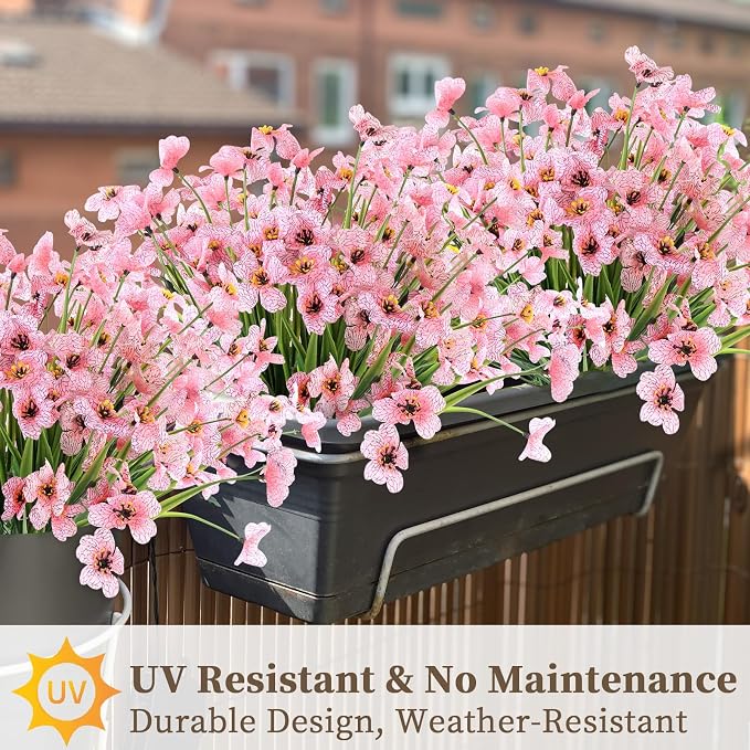 24 Peach Bundles Artificial Flowers - Image 5