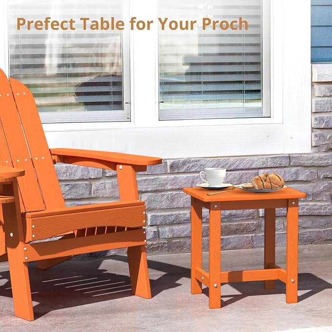 LUE BONA Outdoor Side Table, HDPS Small Outdoor Table, Adirondack Side Table - Image 5