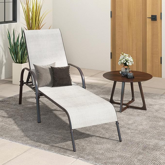 Giantex Patio Lounge Chair, Outdoor Chaise Lounge - Image 7