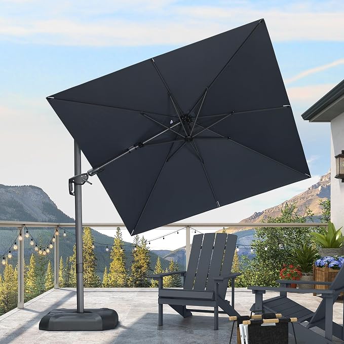 PURPLE LEAF 8' X 8' Tilting Patio Umbrella - Image 2