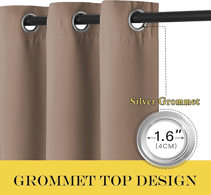 NICETOWN Blackout Window Curtain 90 inch Length - Image 3