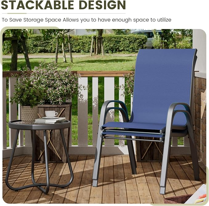 UDPATIO Patio Dining Set of 3, Outdoor Table and Chairs Set - Image 4