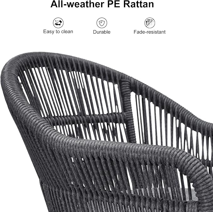 PURPLE LEAF 7 Pieces Longer Patio Dining Set - Image 2