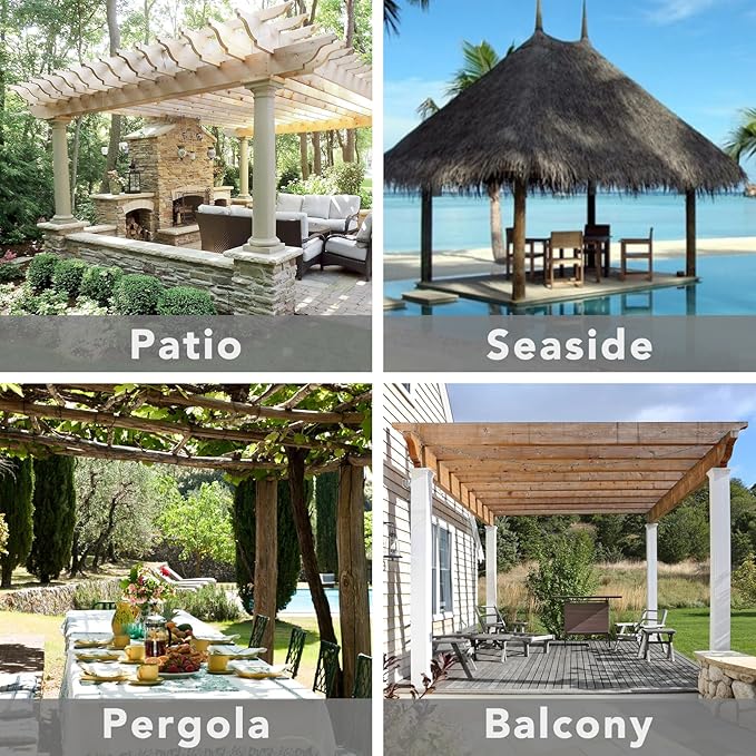 Easy-Going Outdoor Patio Curtains Detachable Tab Top Windproof Weatherproof - Image 6