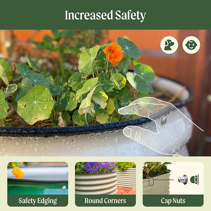 Vego garden Raised Garden Bed Kit, Metal Planter Box - Image 7