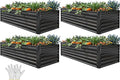 YITAHOME 6x3x2 ft 4pcs Galvanized Raised Garden Bed Kit, Large Metal Planter Box by YITAHOME