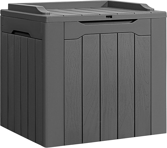 Flamaker Deck Box 31 Gallon Waterproof Resin Small Deck Box by Flamaker