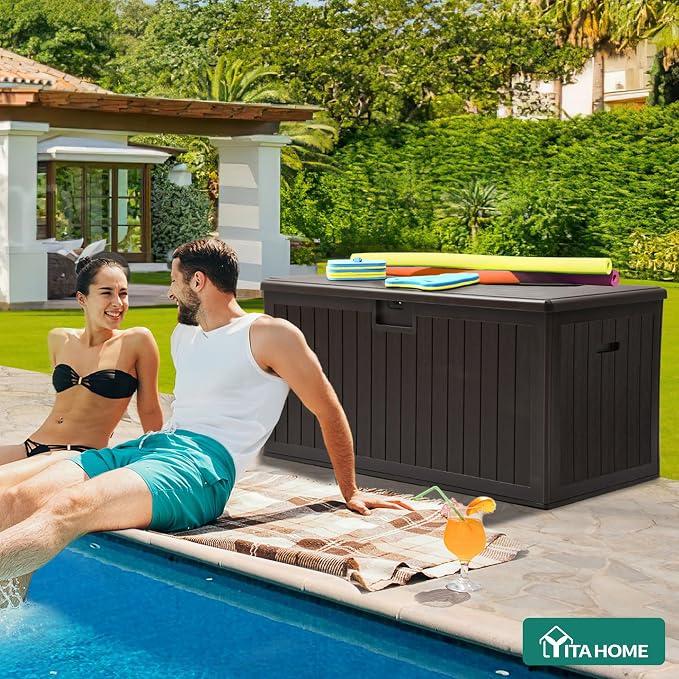 YITAHOME 150 Gallon Large Deck Box - Image 3