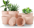 Utopia Home - Plant Pots Indoor - 7/6.6/6/5.3/4.8 Inches Home Decor Flower Pots by UTOPIAHOME