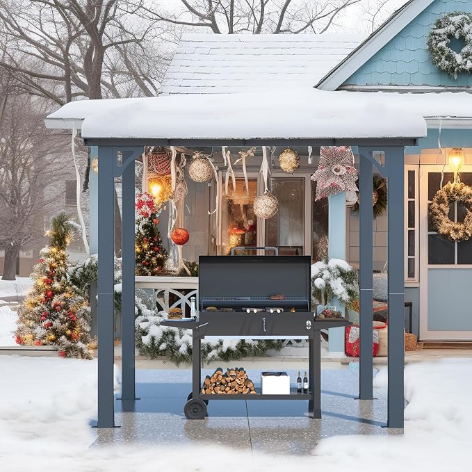 AECOJOY 8' x 5' Grill Gazebo Outdoor Pergola - Image 5